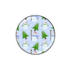 New Year Christmas Snowman Pattern, Hat Clip Ball Marker (10 Pack) by Grandong