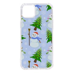 New Year Christmas Snowman Pattern, Iphone 14 Plus Tpu Uv Print Case