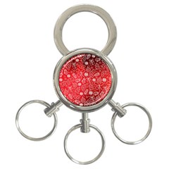 Christmas Pattern Red 3-ring Key Chain by Grandong