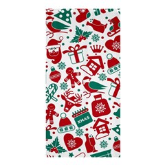 Background Vector Texture Christmas Winter Pattern Seamless Shower Curtain 36  X 72  (stall)  by Grandong