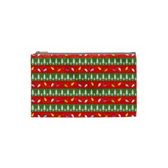 Christmas-papers-red-and-green Cosmetic Bag (small) by Grandong