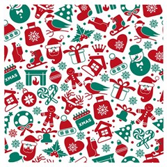 Background Vector Texture Christmas Winter Pattern Seamless Wooden Puzzle Square by Grandong