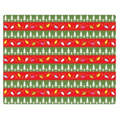 Christmas-papers-red-and-green Premium Plush Fleece Blanket (medium) by Grandong
