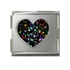 Christmas-star-gloss-lights-light Mega Link Heart Italian Charm (18mm) by Grandong