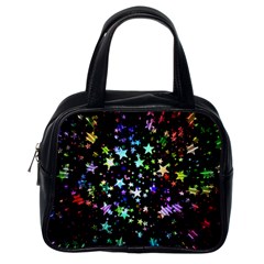 Christmas-star-gloss-lights-light Classic Handbag (one Side)