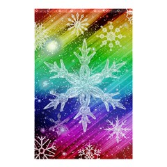 Christmas-snowflake-background Shower Curtain 48  X 72  (small)  by Grandong