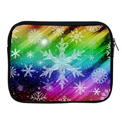 Christmas-snowflake-background Apple Ipad 2/3/4 Zipper Cases by Grandong