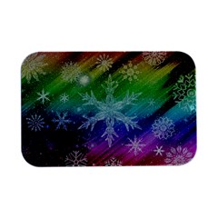 Christmas-snowflake-background Open Lid Metal Box (silver)  