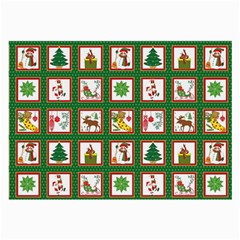 Christmas-paper-christmas-pattern Large Glasses Cloth by Grandong