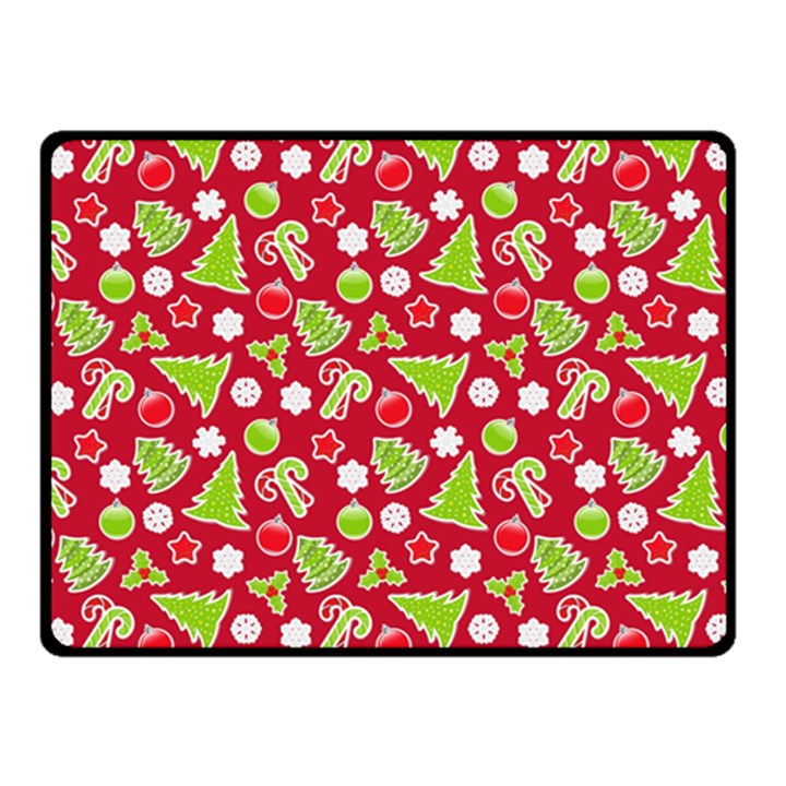 Christmas-paper-scrapbooking-pattern Two Sides Fleece Blanket (Small)