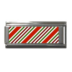 Christmas-color-stripes Superlink Italian Charm (9mm)
