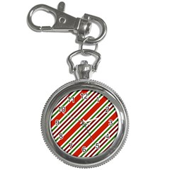 Christmas-color-stripes Key Chain Watches