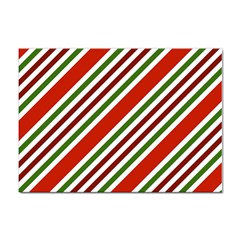 Christmas-color-stripes Sticker A4 (10 pack)