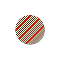 Christmas-color-stripes Golf Ball Marker (10 pack)