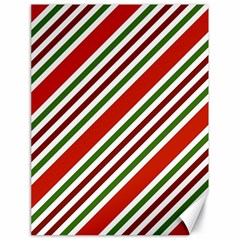 Christmas-color-stripes Canvas 18  x 24 