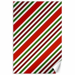 Christmas-color-stripes Canvas 24  x 36 