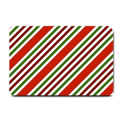 Christmas-color-stripes Small Doormat