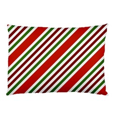 Christmas-color-stripes Pillow Case