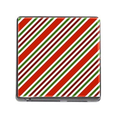 Christmas-color-stripes Memory Card Reader (Square 5 Slot)