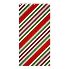 Christmas-color-stripes Shower Curtain 36  X 72  (stall)  by Grandong