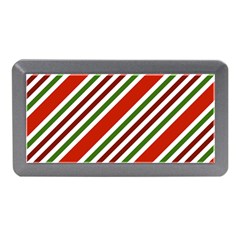 Christmas-color-stripes Memory Card Reader (Mini)