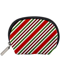 Christmas-color-stripes Accessory Pouch (Small)
