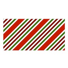 Christmas-color-stripes Satin Shawl 45  x 80 