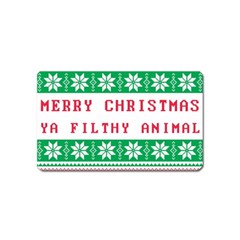 Merry Christmas Ya Filthy Animal Magnet (Name Card)