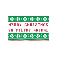 Merry Christmas Ya Filthy Animal Sticker Rectangular (10 pack)