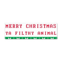 Merry Christmas Ya Filthy Animal Sticker Bumper (100 pack)