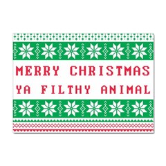 Merry Christmas Ya Filthy Animal Sticker A4 (10 pack)