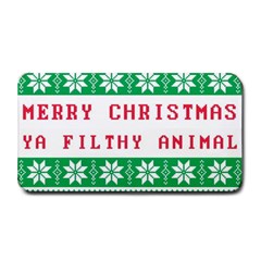 Merry Christmas Ya Filthy Animal Medium Bar Mat