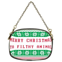 Merry Christmas Ya Filthy Animal Chain Purse (two Sides) by Grandong