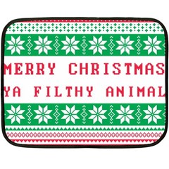 Merry Christmas Ya Filthy Animal Fleece Blanket (mini) by Grandong
