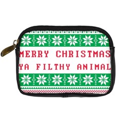 Merry Christmas Ya Filthy Animal Digital Camera Leather Case