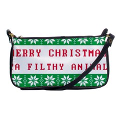 Merry Christmas Ya Filthy Animal Shoulder Clutch Bag