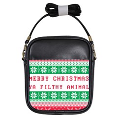 Merry Christmas Ya Filthy Animal Girls Sling Bag