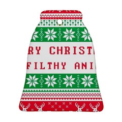 Merry Christmas Ya Filthy Animal Bell Ornament (Two Sides)