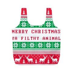 Merry Christmas Ya Filthy Animal Full Print Recycle Bag (M)