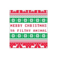 Merry Christmas Ya Filthy Animal Satin Bandana Scarf 22  x 22 