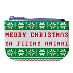 Merry Christmas Ya Filthy Animal Large Coin Purse