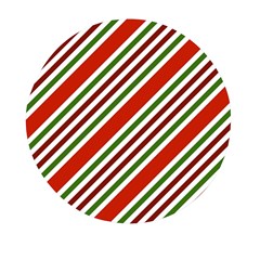 Christmas-color-stripes Mini Round Pill Box (Pack of 3)