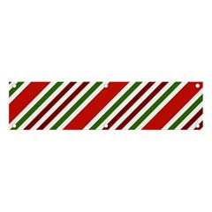 Christmas-color-stripes Banner and Sign 4  x 1 