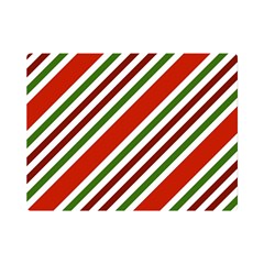 Christmas-color-stripes Premium Plush Fleece Blanket (Mini)