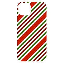 Christmas-color-stripes iPhone 14 Plus Black UV Print Case