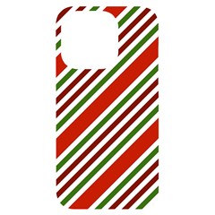 Christmas-color-stripes iPhone 14 Pro Black UV Print Case