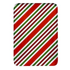 Christmas-color-stripes Rectangular Glass Fridge Magnet (4 pack)