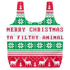 Merry Christmas Ya Filthy Animal Full Print Recycle Bag (XXXL)