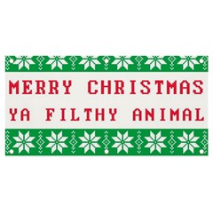 Merry Christmas Ya Filthy Animal Banner And Sign 4  X 2  by Grandong