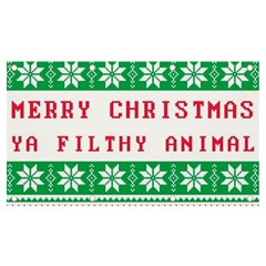 Merry Christmas Ya Filthy Animal Banner And Sign 7  X 4 